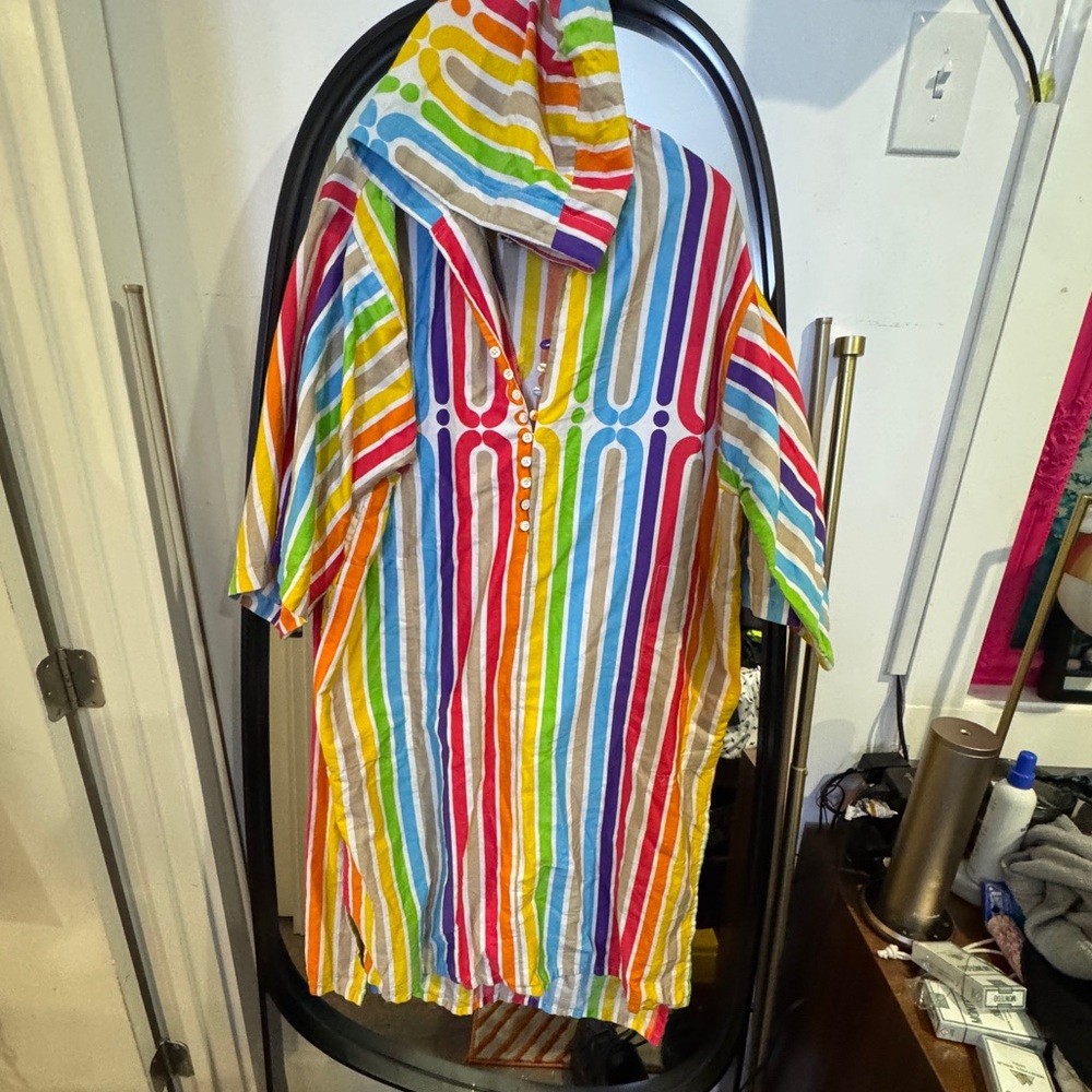 Rainbow multi colored caftan Mr, Turk